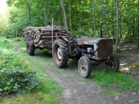 Tractor Of Branches